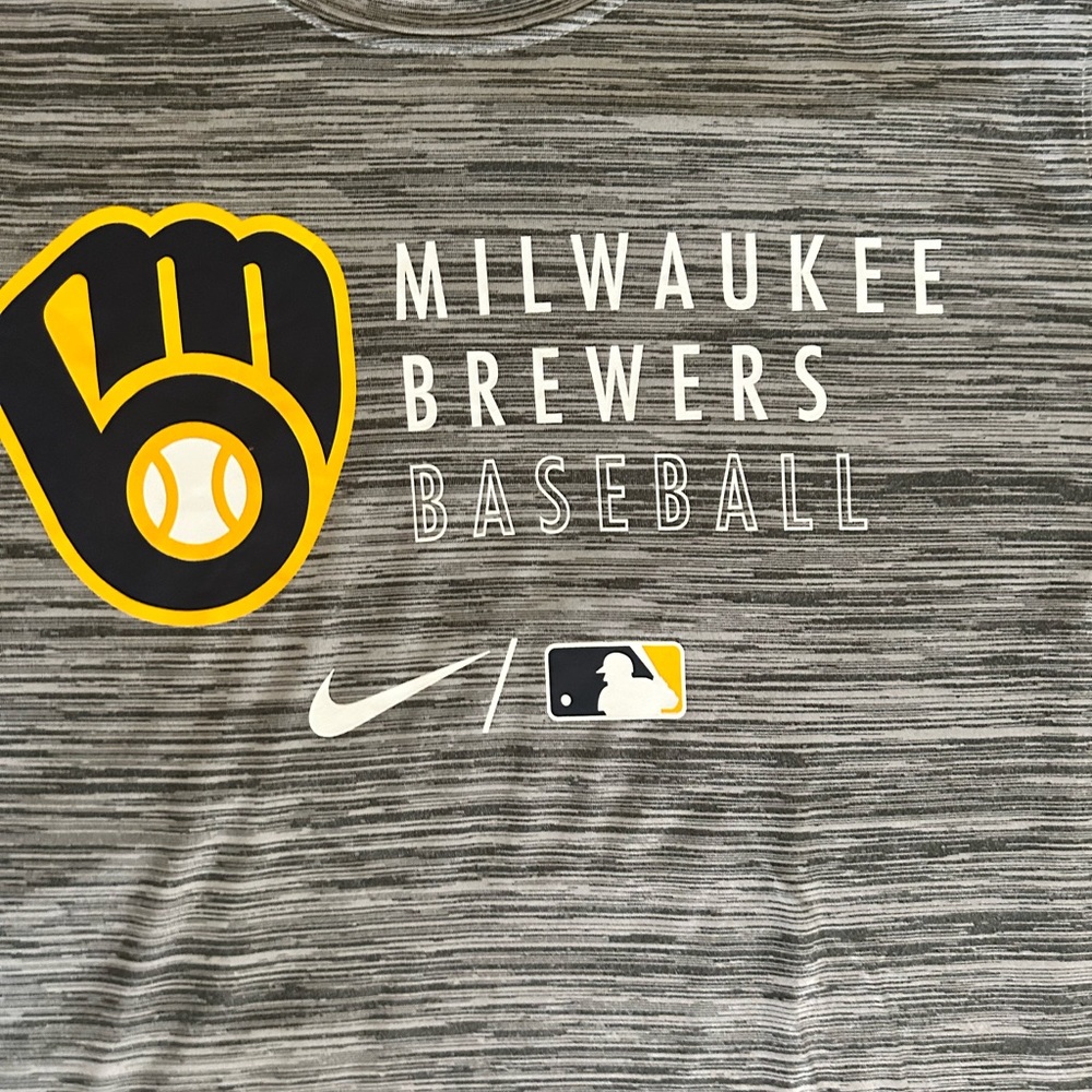 Nike Dri-FIT Velocity Practice (MLB Milwaukee Brewers) | Mens Size L - Picture 3 of 9